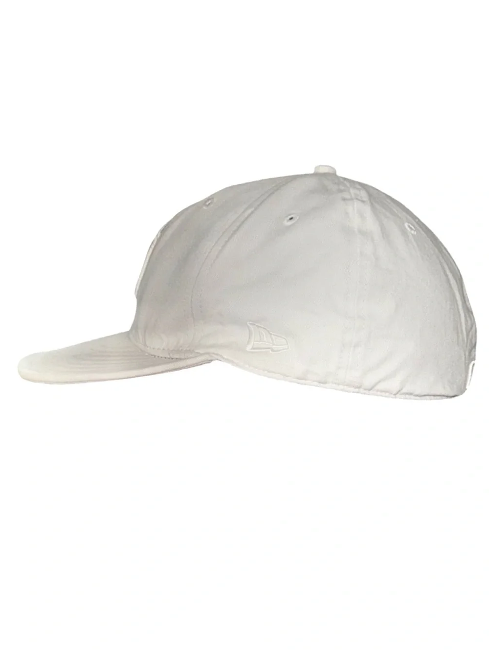 New Era Kids All-White Embroidered Logo Baseball Cap